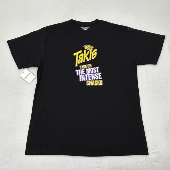 Trimark Shirts Takis Fuego Take On The Most Intense Snacks Black Trimark Ss Tee Shirt Mens L